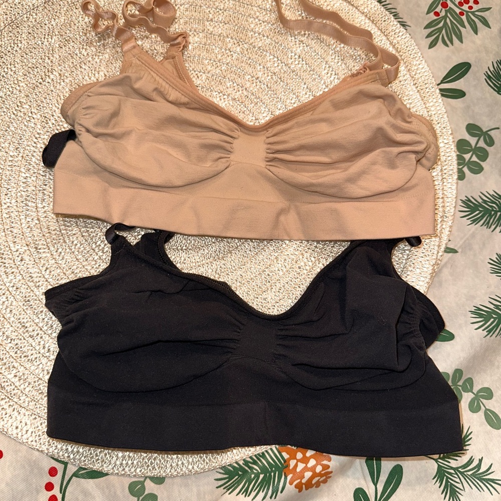 SKIMS Dual Pack Bralette - Black and Tan